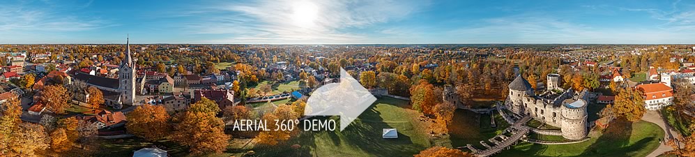 360 degree HD Aerial Panoramas and virtual tours CESU CASTLE - Virtual Latvia